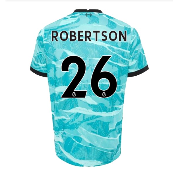 Camiseta Liverpool NO.26 Robertson Segunda equipo 2020-2021 Azul